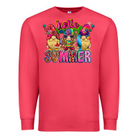 Cardinal Hello summer Gnome Premium Sweatshirt - CowhideDigitalArt