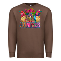 Chestnut Hello summer Gnome Premium Sweatshirt - CowhideDigitalArt