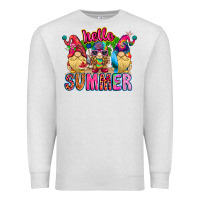 Oatmeal Heather Hello summer Gnome Premium Sweatshirt - CowhideDigitalArt