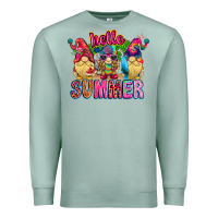Seafoam Hello summer Gnome Premium Sweatshirt - CowhideDigitalArt