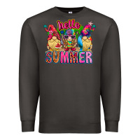 Smoke Hello summer Gnome Premium Sweatshirt - CowhideDigitalArt