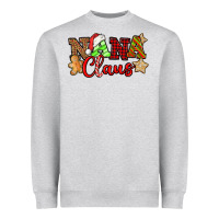Heather Grey Nana Claus Christmas Lights And Gifts mother's day Heavyweight Sweatshirt - HowdyJamesFarm