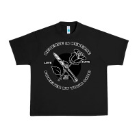 Black Reverse ın Reverse Love Hate Forever By Your Sıde Urban Heavy Tee - Bettercallsaul