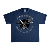 Navy Reverse ın Reverse Love Hate Forever By Your Sıde Urban Heavy Tee - Bettercallsaul