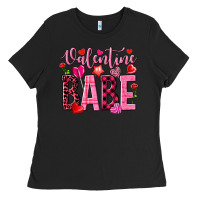 Black valentine babe Ladies Tee - NancyCooperArtShop