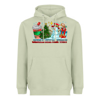 Matcha Jingle All The Way Heavyweight Hoodie - CowhideDigitalArt
