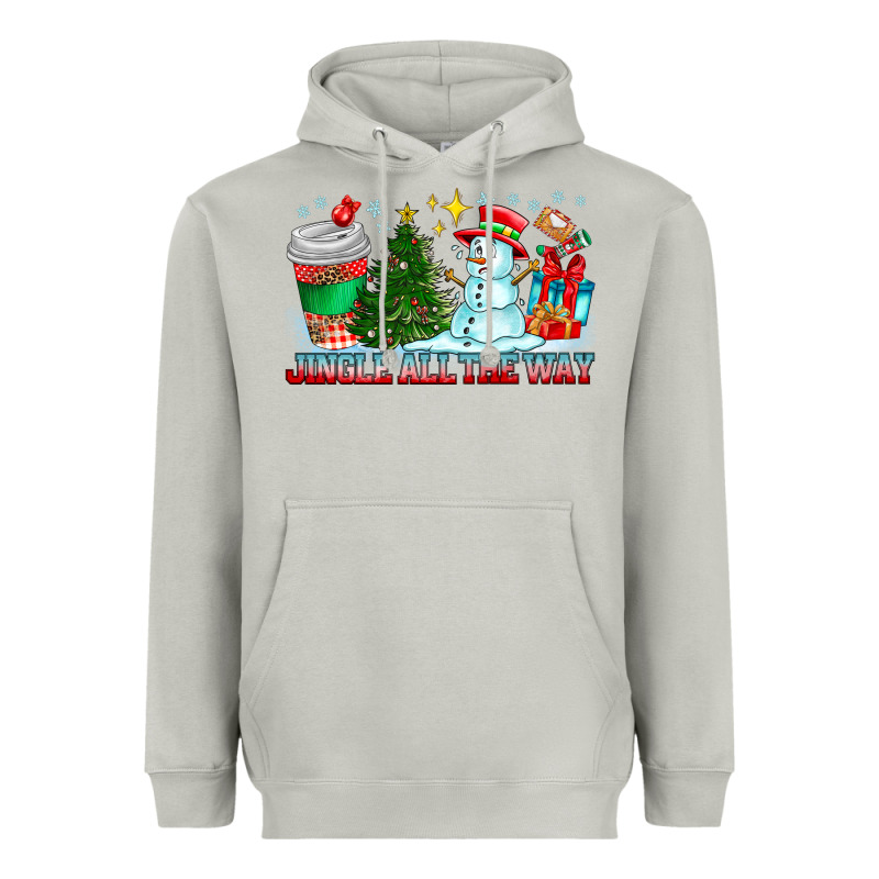 Jingle All The Way Heavyweight Hoodie by CowhideDigitalArt | Teevron