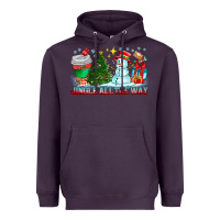 Plum Jingle All The Way Heavyweight Hoodie - CowhideDigitalArt