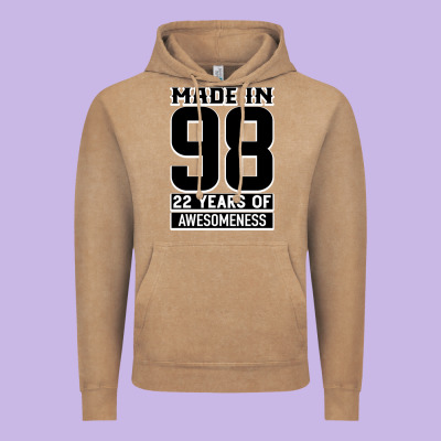 Made In 98 22 Years Of Awesomeness Vintage Hoodie Designed By Bettercallsaul