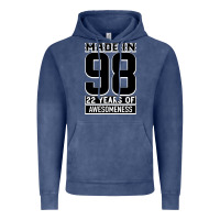 Vintage Denim Made in 98 22 Years Of Awesomeness Vintage Hoodie - Bettercallsaul