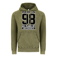 Vintage Olive Made in 98 22 Years Of Awesomeness Vintage Hoodie - Bettercallsaul