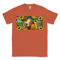Copper Goat with sunflowers and leopard Classic Tee - RanaPortraitStore