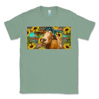 Sage Goat with sunflowers and leopard Classic Tee - RanaPortraitStore