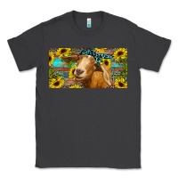 Smoke Goat with sunflowers and leopard Classic Tee - RanaPortraitStore