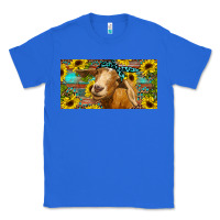 True Royal Goat with sunflowers and leopard Classic Tee - RanaPortraitStore