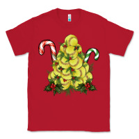Red Lightning Softball Christmas Tree Classic Tee - RanaPortraitStore