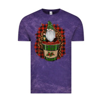 Cloud Purple gnomes with coffee christmas Vintage Tee - RanaPortraitStore