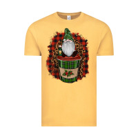 Vintage Mustard gnomes with coffee christmas Vintage Tee - RanaPortraitStore