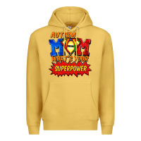 Antique Gold Autism mom what's your superpower Mother's Day Premium Hoodie - FaDigitalArtStudio