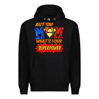 Black Autism mom what's your superpower Mother's Day Premium Hoodie - FaDigitalArtStudio
