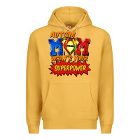 Mustard Autism mom what's your superpower Mother's Day Premium Hoodie - FaDigitalArtStudio