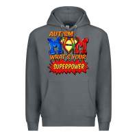 Rock Autism mom what's your superpower Mother's Day Premium Hoodie - FaDigitalArtStudio