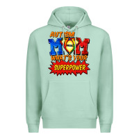 Seafoam Autism mom what's your superpower Mother's Day Premium Hoodie - FaDigitalArtStudio
