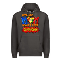 Smoke Autism mom what's your superpower Mother's Day Premium Hoodie - FaDigitalArtStudio