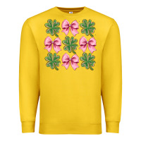 Lemon clover bow Premium Sweatshirt - CowhideDigitalArt