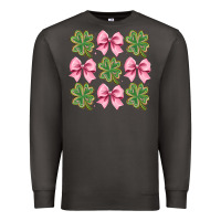 Smoke clover bow Premium Sweatshirt - CowhideDigitalArt