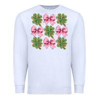 White clover bow Premium Sweatshirt - CowhideDigitalArt