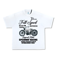 White Speedway Racing Full Speed Pin Urban Heavy Tee - Bettercallsaul