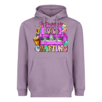 Lavender Just A Girl Who Loves Crafting Heavyweight Hoodie - CowhideDigitalArt