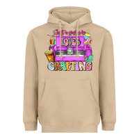 Mushroom Just A Girl Who Loves Crafting Heavyweight Hoodie - CowhideDigitalArt
