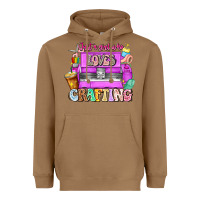 Toasted Coconut Just A Girl Who Loves Crafting Heavyweight Hoodie - CowhideDigitalArt