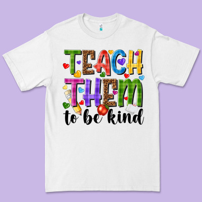 Teach Them To Be Kind Premium Tee Designed By Nancycooperartshop