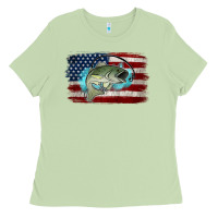 Matcha American Flag Fish Ladies Tee - Jasminsmagicworld