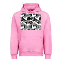 Fuchsia Pink black and white camouflage background Urban Hoodie - Artiststas