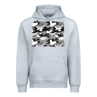 Heather Grey black and white camouflage background Urban Hoodie - Artiststas