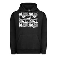 Pigment Black black and white camouflage background Urban Hoodie - Artiststas