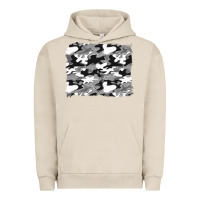 Pigment French Oak black and white camouflage background Urban Hoodie - Artiststas