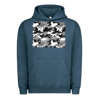 Pigment Midnight Navy black and white camouflage background Urban Hoodie - Artiststas
