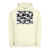 Black And White Camouflage Background Urban Hoodie | Teevron