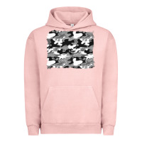 Pigment Salmon black and white camouflage background Urban Hoodie - Artiststas
