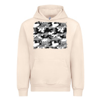 Sandshell black and white camouflage background Urban Hoodie - Artiststas