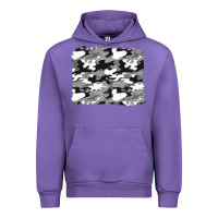 Tulip black and white camouflage background Urban Hoodie - Artiststas
