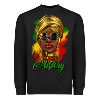 Black I am Black History Heavyweight Sweatshirt - HowdyJamesFarm