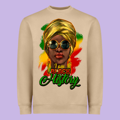 I Am Black History Heavyweight Sweatshirt Designed By Howdyjamesfarm