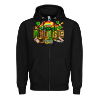 Black lucky nurse Zipper Hoodie - FaDigitalArtStudio