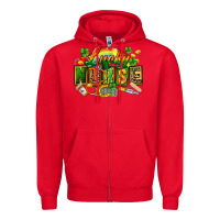 Red lucky nurse Zipper Hoodie - FaDigitalArtStudio